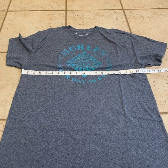 Hurley Men's Graphic T-Shirt - Gray "Another Day in Paradise" - Size Large - Picture 5 of 7